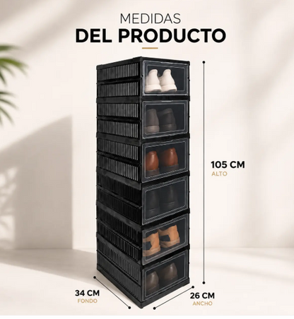 Zapatero Organizador Plegable X6 Niveles